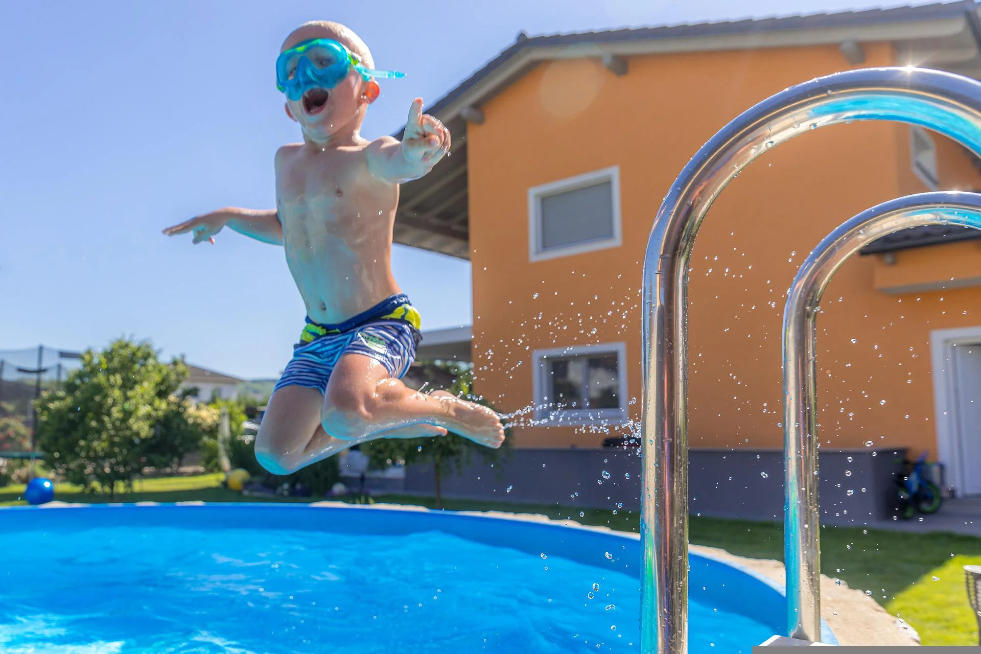 Plongeon enfant