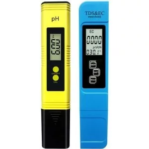 Pancellent Mètre de Test de qualité de l'eau TDS PH EC Température 4 en1