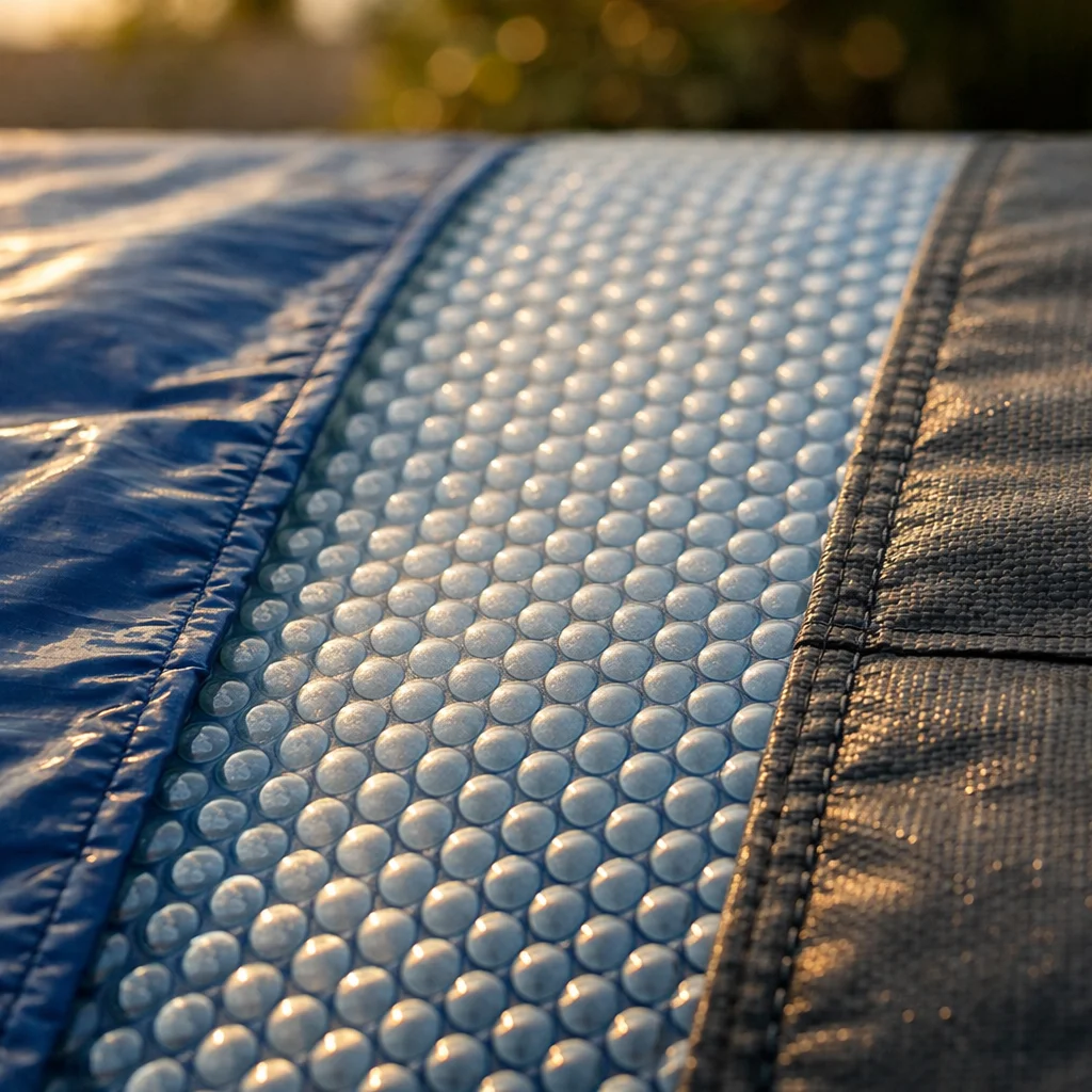 Comparaison des trois types de b&acirc;ches Intex : protection, bulles et hivernage