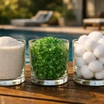 Comparatif sable, verre filtrant et balles filtrantes pour filtre de piscine